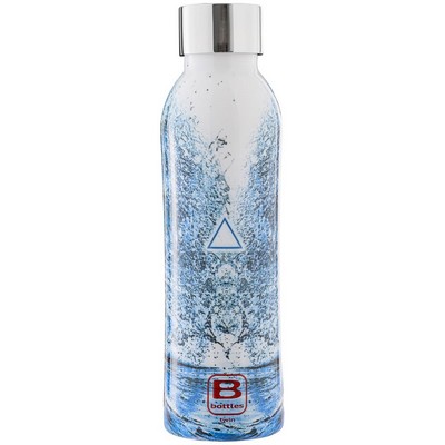 B Bottles Twin - Acqua Element - 500 ml - Double wall thermal bottle in 18/10 stainless steel